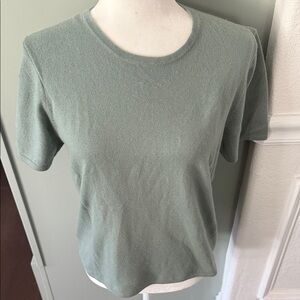Cashmere Women's Green Short Sleeve Top
